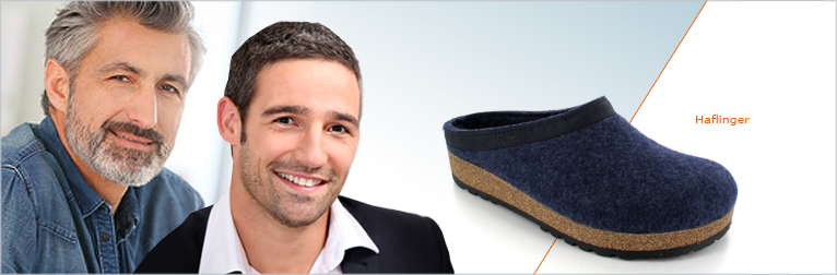 Herren Hausschuhe als Pantoffeln, Slippern und H�ttenschuhe von bekannten Hausschuh - Herstellern wie GIESSWEIN, ROHDE und HAFLINGER