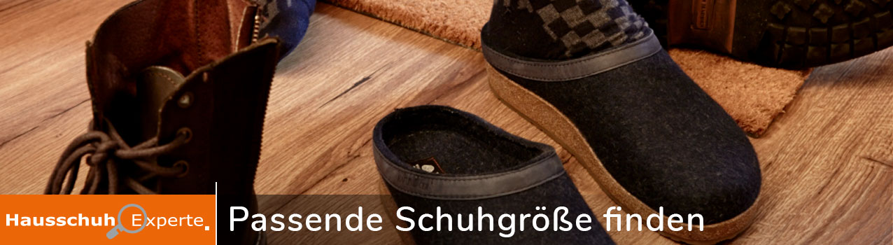 Die passende Schuhgr��e bei HausschuhExperte.de finden