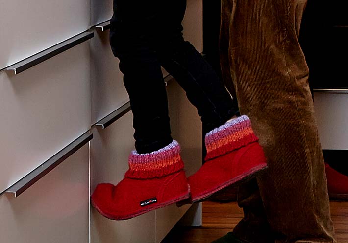 Huettenschuhe f�r Jungen
