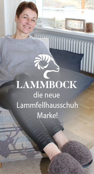 Kuschelige Lammfellhausschuhe von Lammbock
