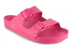 Thies Damen Badesandale vegan Ecofoam, orchid pink