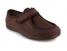 Varomed vital Ricardo Hausschuhe mit Stretcheinsatz, braun