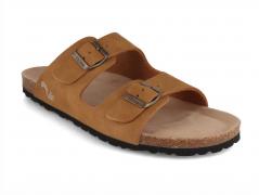 Thies Eco Bio Herren Sandale, cognac