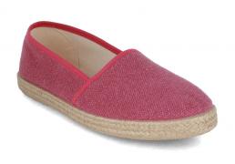 Gottstein Camping Linen uni Damen Espadrilles, raspberry