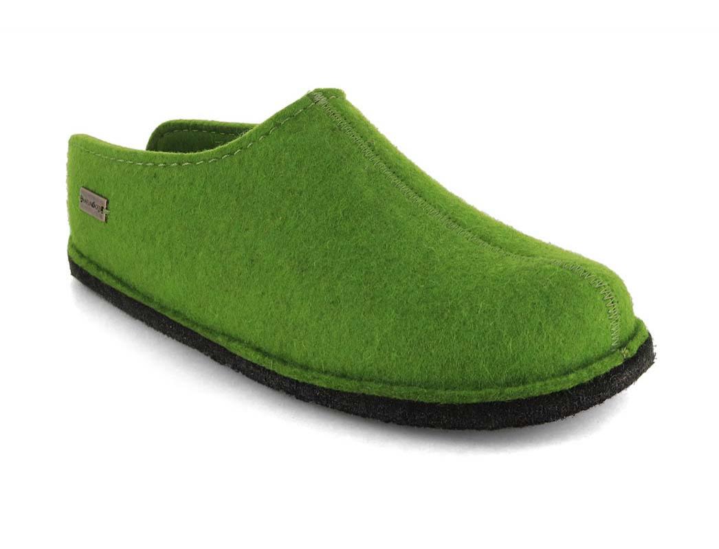 HAFLINGER Slippers Flair Smily, Unisex Wool Felt Shoes with Arch