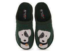 HAFLINGER Flair Rudi Pantoffeln, moos