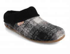 Living Kitzb�hel Damen Slipper mit Strickb�ndchen, black grey