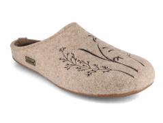 HAFLINGER Everest Botanica Damen Filzpantoffeln, beige