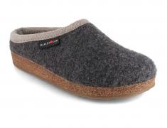 HAFLINGER Grizzly Panda Walk Pantoffeln, anthrazit