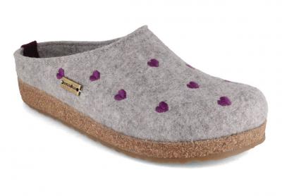 Haflinger ® reduziert Grizzly Cuoricino anthrazit  Herzen Filz H98 