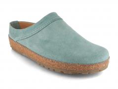 HAFLINGER Bio Malm� Damen Leder Clogs, mint