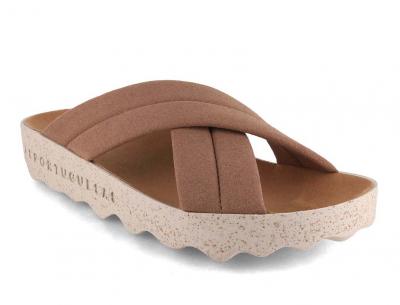 ASPORTUGUESAS Curr Damen Kreuzsandale, toffee 