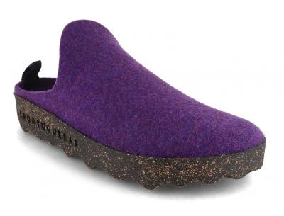 ASPORTUGUESAS Damen Filz Clog Come, dk. purple