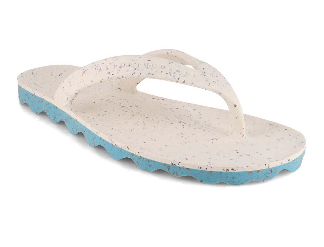 ASPORTUGUESAS Earth Damen Zehentrenner, white mint