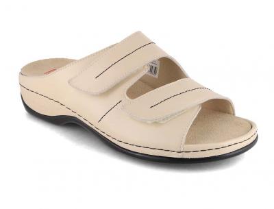 Berkemann BERKOFLEX Damen Pantoletten Daria, creme