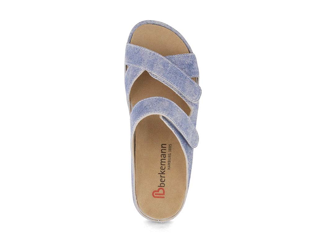 Berkemann BERKOFLEX Damen Pantoletten Felia, jeans
