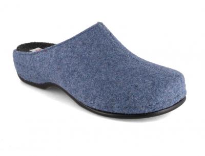 Berkemann BERKOFLEX Damen Pantoffel Florina, himmelblau