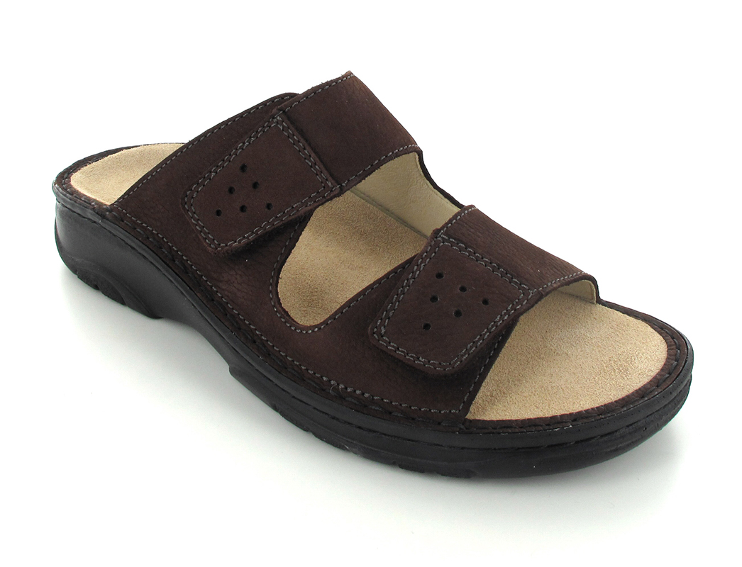 Berkemann BERKOFLEX Herren Leder Pantolette Luis, mokka