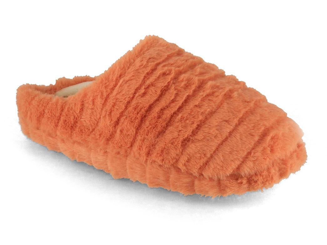 Fluffys Veluna Damen Pantoffeln, apricot