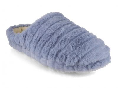 Fluffys Veluna Damen Pantoffeln, iceblau
