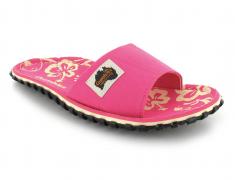 GUMBIES Slides Damen, Pink Hibiscus