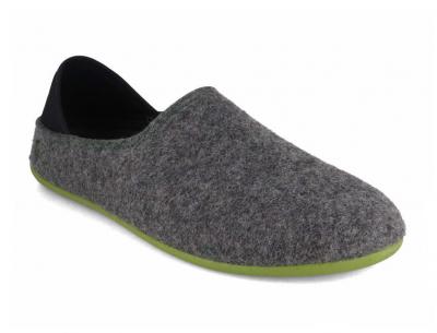 Gottstein Damen Herren Wool Slip-on, anthrazith green