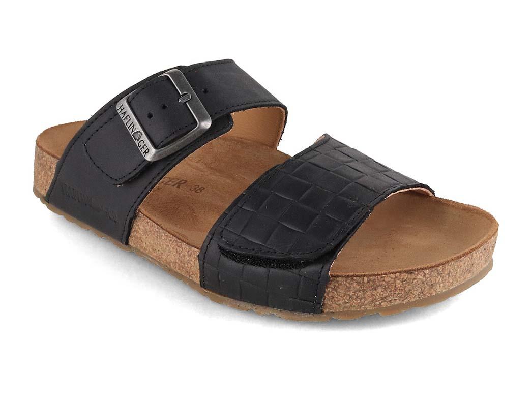 HAFLINGER Bio Aria Damen Sandalen, schwarz