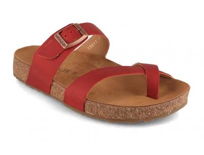 HAFLINGER Bio Damen Sandalen Juno, rot country