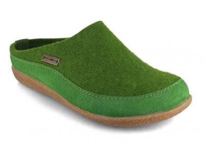 HAFLINGER Blizzard Skane Filzpantoffeln, grasgr�n