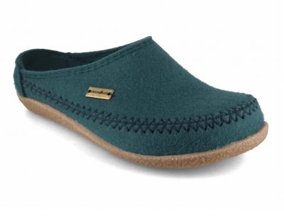 HAFLINGER Damen Herren Filz Pantoffel Credo, piniengr�n