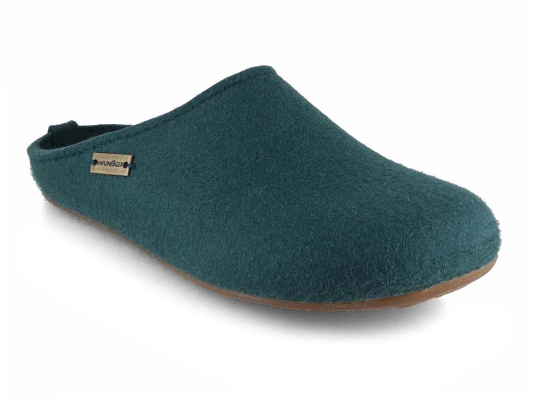 HAFLINGER Damen Herren Filz Pantoffel Everest Fundus, piniengr�n
