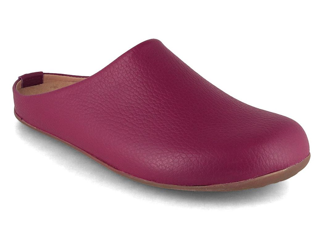 HAFLINGER Everest Basico Leder Pantoffeln, kardinal