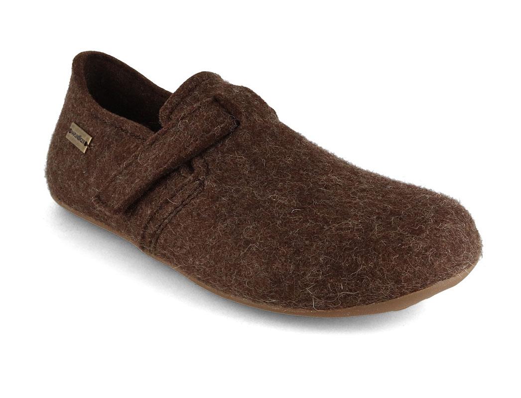 HAFLINGER Everest Focus Filz Hausschuhe, schoko