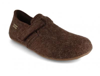 HAFLINGER Everest Focus Filz Hausschuhe, schoko