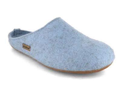 HAFLINGER Everest Fundus Damen Filzpantoffeln, eisblau