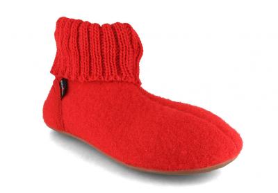 HAFLINGER Everest Karlo Damen H�ttenschuhe, rubin