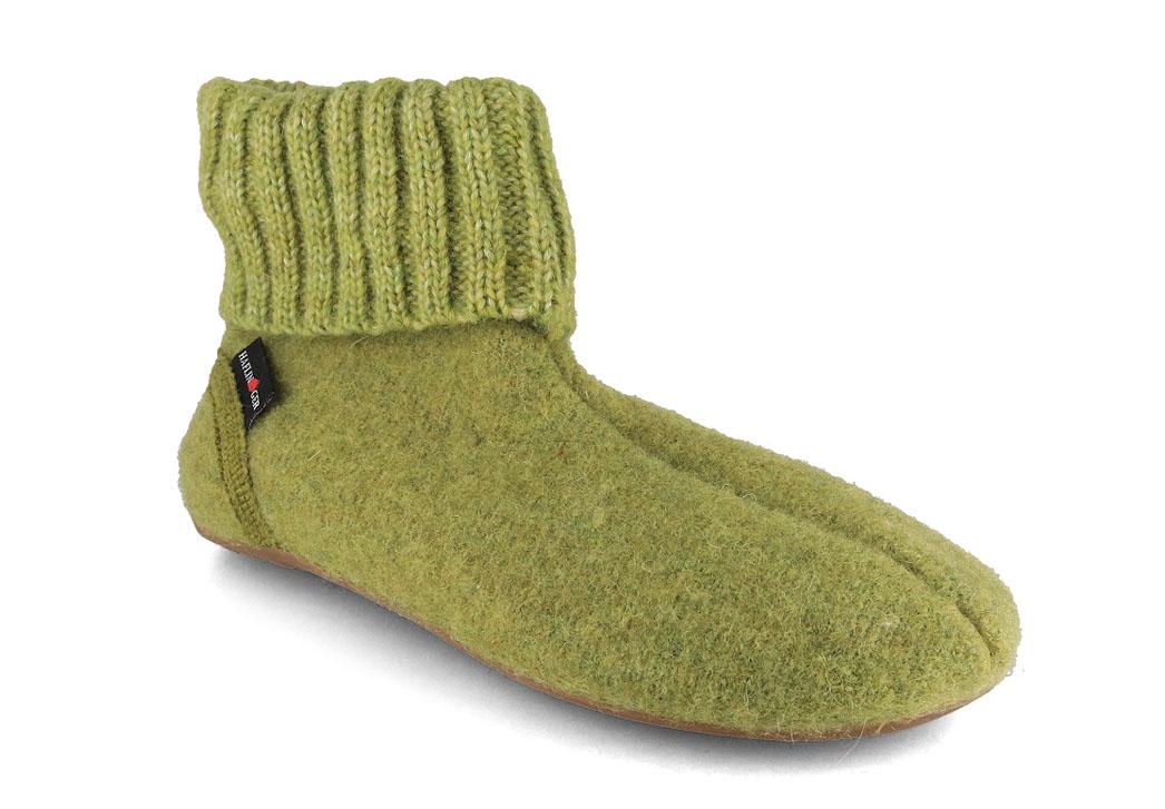 HAFLINGER Everest Karlo H�ttenschuhe, almgr�n