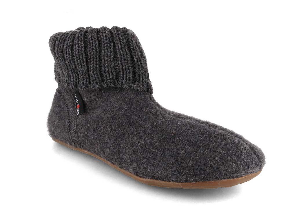 HAFLINGER Everest Karlo H�ttenschuhe, anthrazit