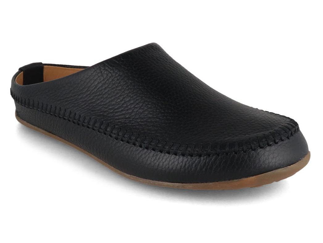 HAFLINGER Everest Softi Leder Pantoffeln, schwarz