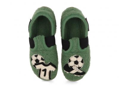 HAFLINGER Everest Team Kinderslipper, farn