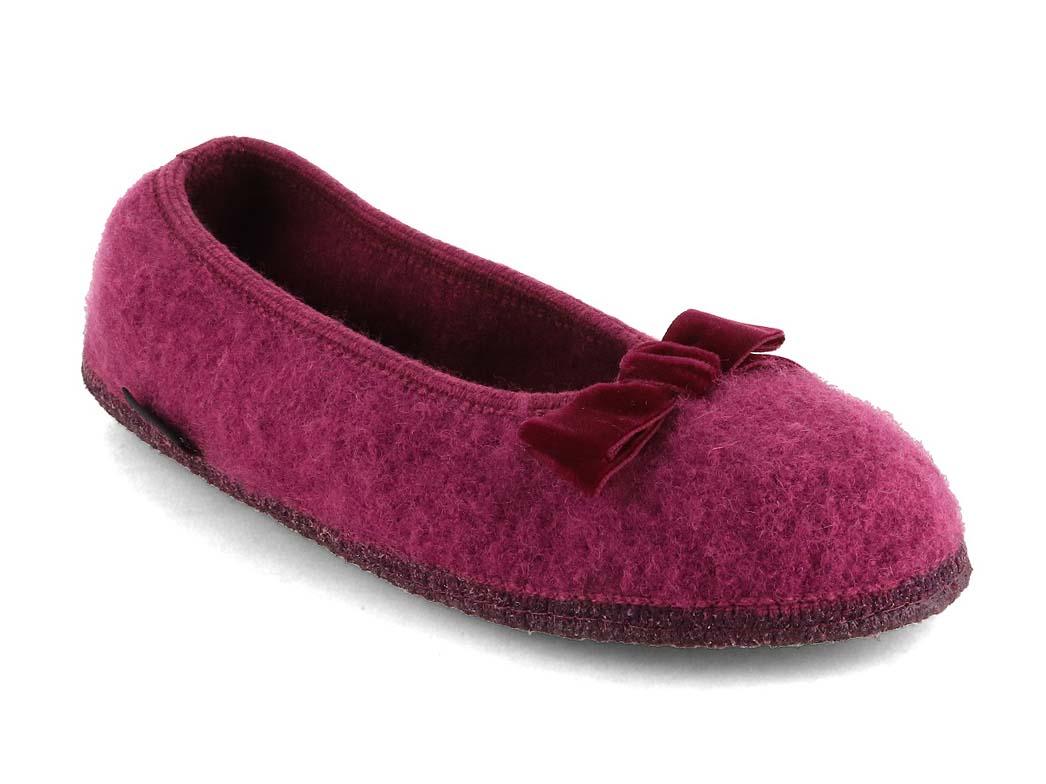 HAFLINGER Fiocco Damen Ballerina, maulbeere