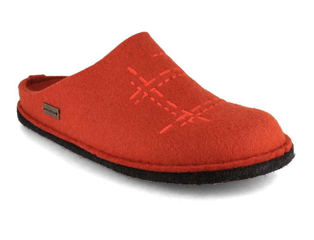 HAFLINGER Flair Crossroad Damen Filzpantoffeln, fuchs