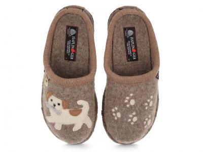 HAFLINGER Flair Fido Pantoffeln, beigemeliert