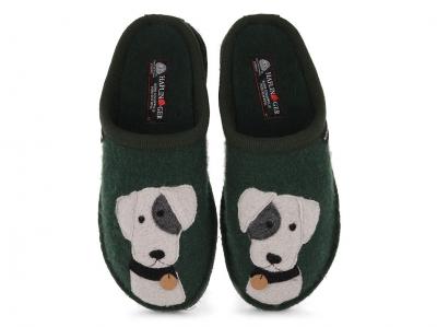 HAFLINGER Flair Rudi Pantoffeln, moos