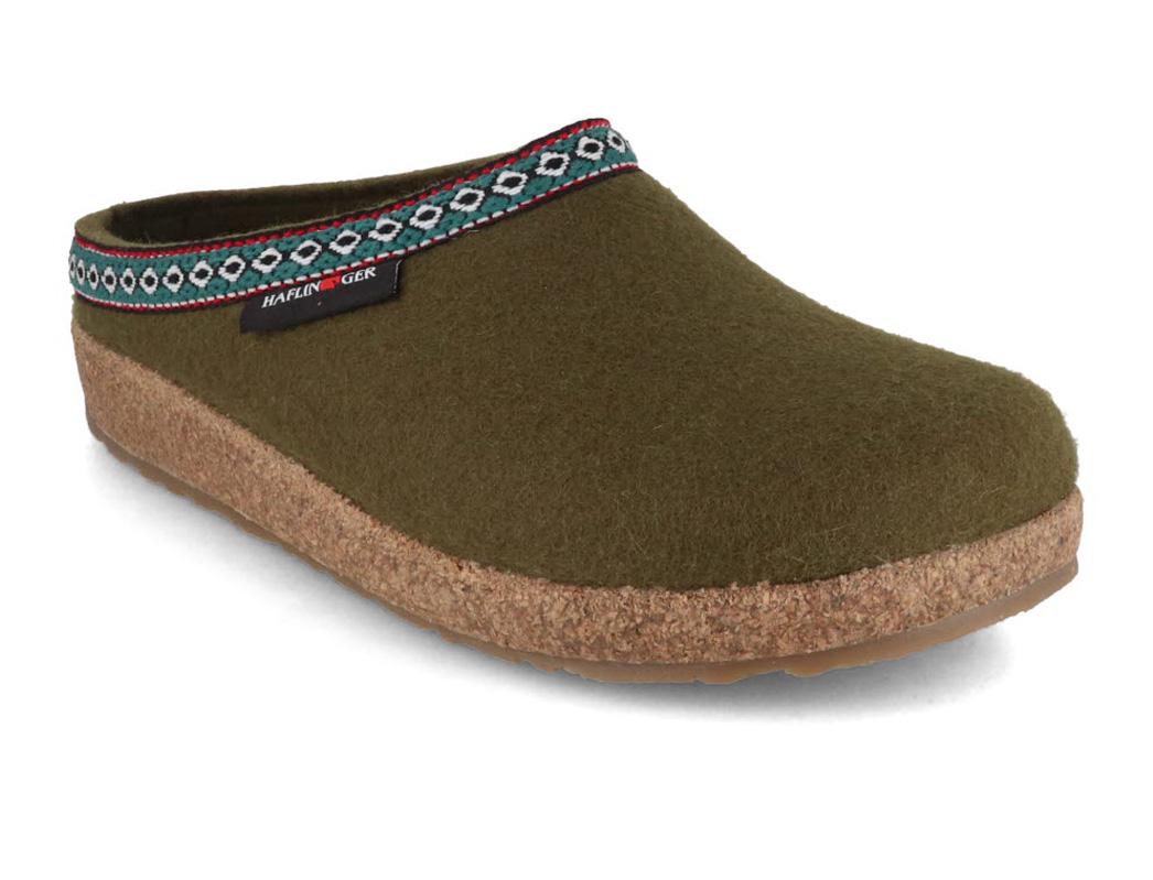 Haflinger Pantoffels dames heren unisex Grizzly Franzl 711001, grootte:39, kleur:Geel