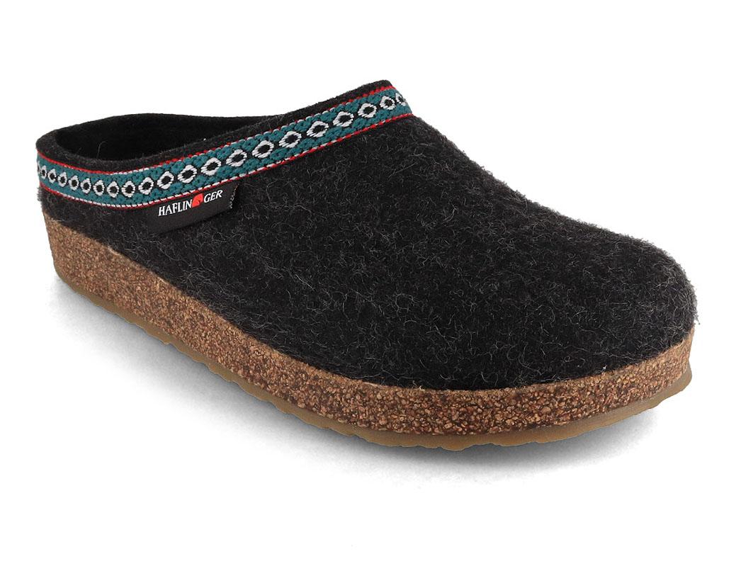 HAFLINGER Grizzly Franzl Filzpantoffeln, graphit