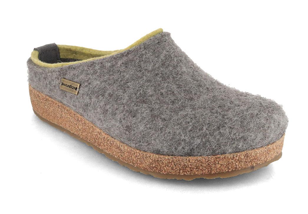 HAFLINGER Grizzly Kris Filz Hausschuhe, basalt