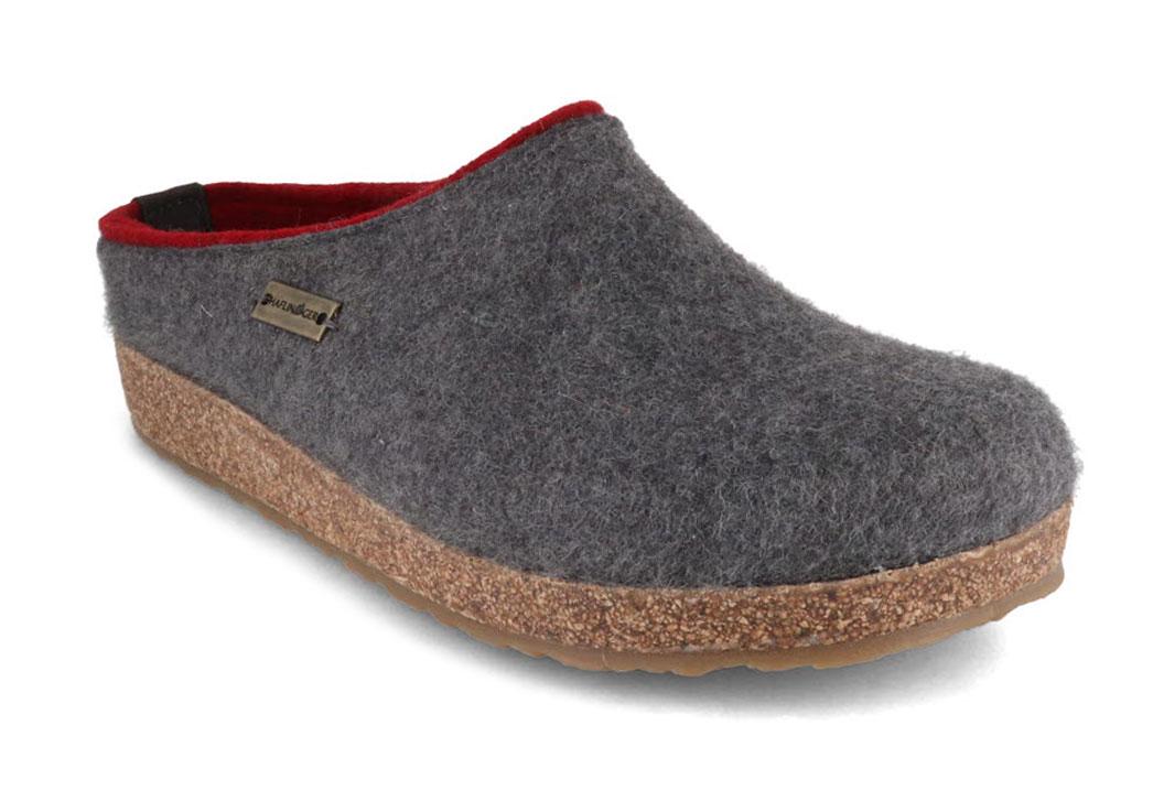 HAFLINGER Grizzly Kris Filzpantoffeln, anthrazit