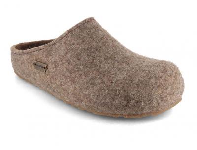 HAFLINGER� Grizzly Michel, torf   FILZPANTOFFELN