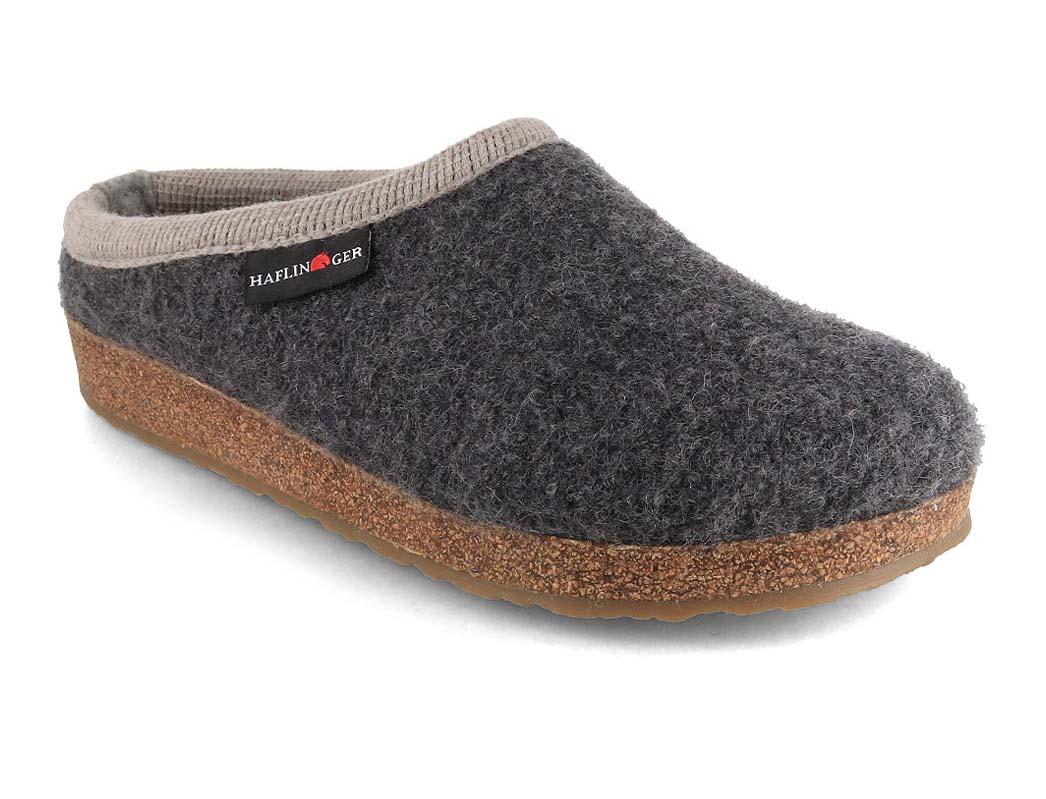 HAFLINGER Grizzly Panda Walk Pantoffeln, anthrazit